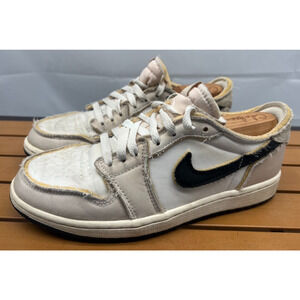 Size 7.5 Nike Air Jordan 1 Retro Low OG EX White Coconut Milk BEATERS